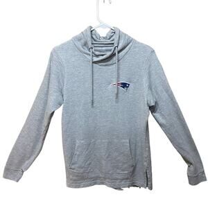 NFL New England Patriots Lightweight Gray Sweatshirt Cowlneck Women size Medium